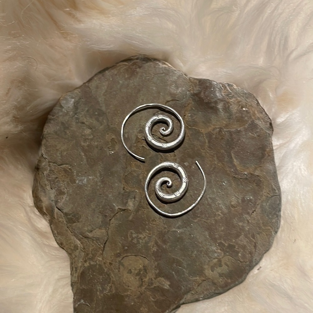 Handmade sterling silver earrings